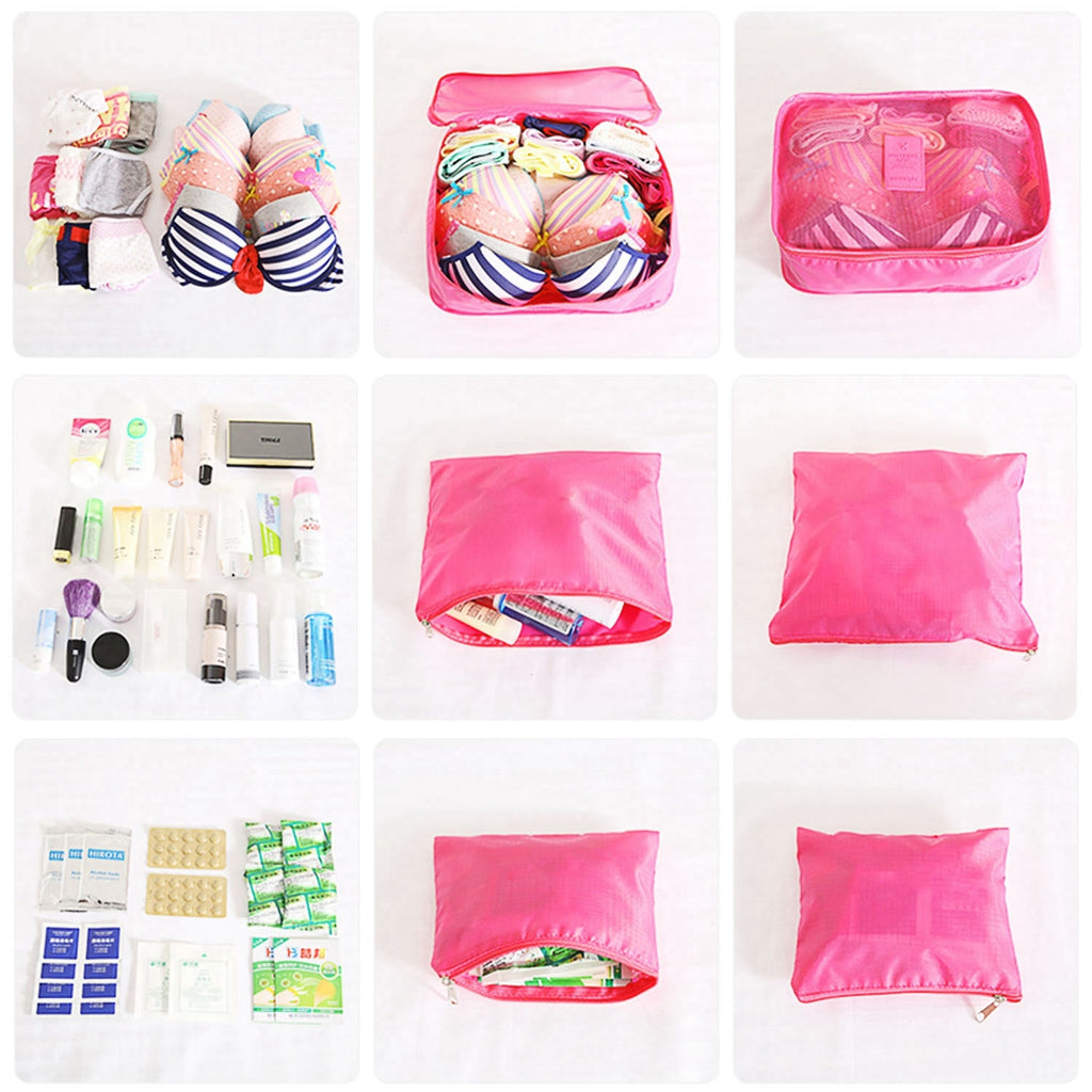 Packing Cubes Compression for Travel with Luggage Organizer Pouches and Mesh Panels 9-Piece Set - Image 4