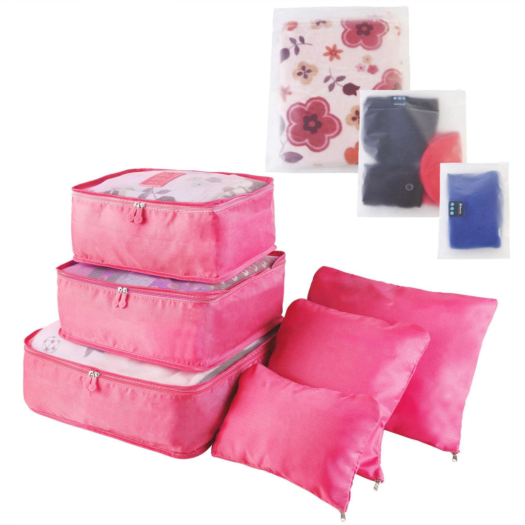 Packing Cubes Compression for Travel with Luggage Organizer Pouches and Mesh Panels 9-Piece Set - Image 8