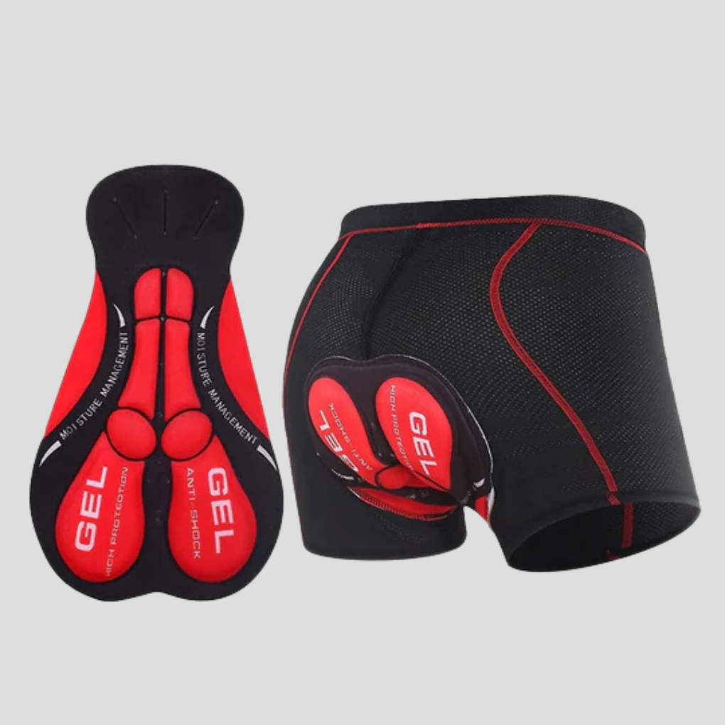 Padded Bike Shorts and Cycling Underwear with Gel Cushion and Flatlock Seams Gear - Image 2