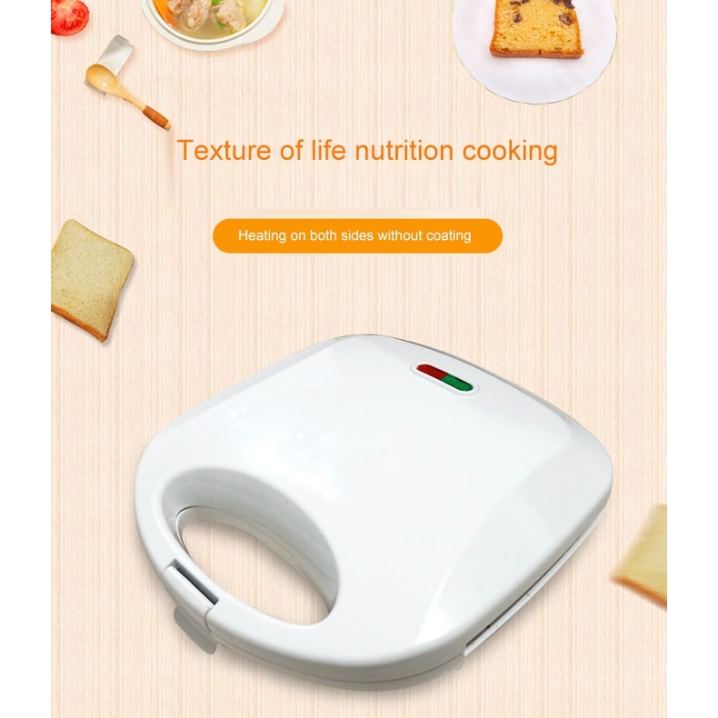 Panini Sandwich Press Grill and Maker with Non-Stick Triangle Plates Electric Toaster for Breakfast - Image 4