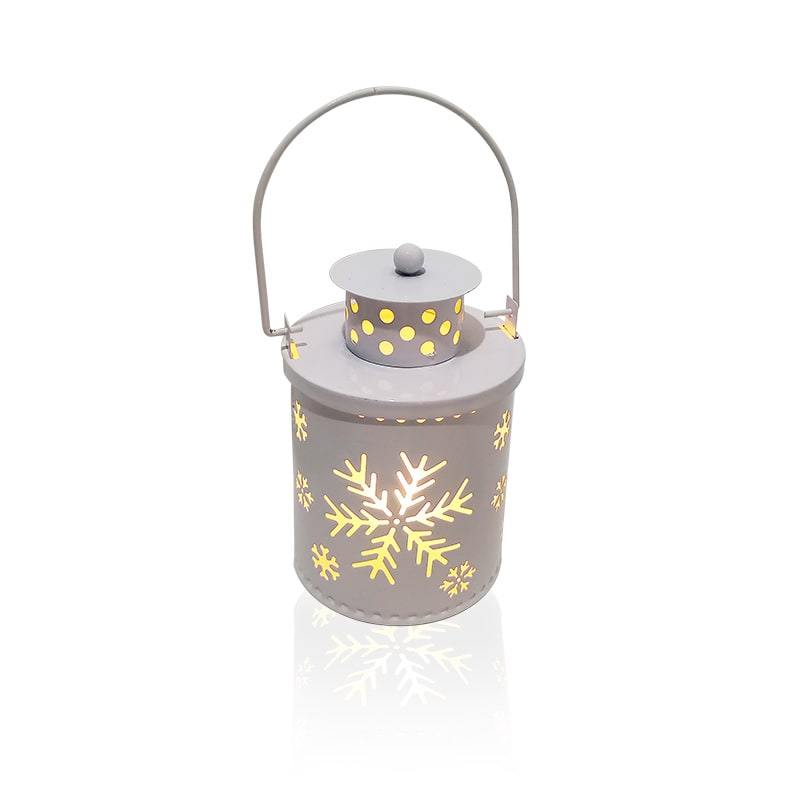 Parol Christmas Lantern with LED Light and Festive Cutout Designs for Holiday Centerpiece Decorating - Image 2