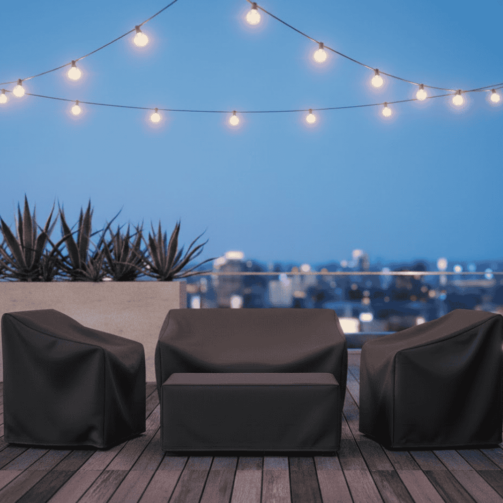 Patio Couch and Furniture Covers with Waterproof Polyester for Outdoor Lawn Garden Protection - Image 1