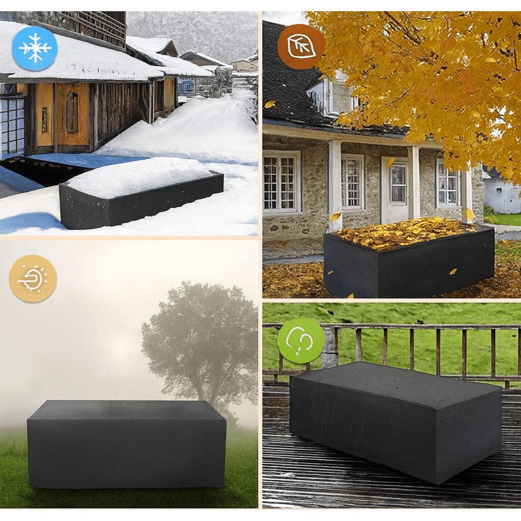 Patio Couch and Furniture Covers with Waterproof Polyester for Outdoor Lawn Garden Protection - Image 15