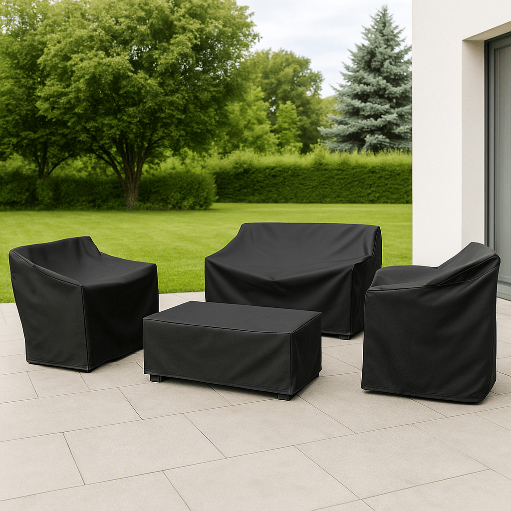 Patio Couch and Furniture Covers with Waterproof Polyester for Outdoor Lawn Garden Protection - Image 5
