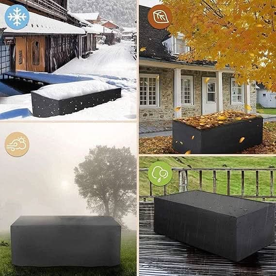 Patio Couch and Furniture Covers with Waterproof Polyester for Outdoor Lawn Garden Protection - Image 6
