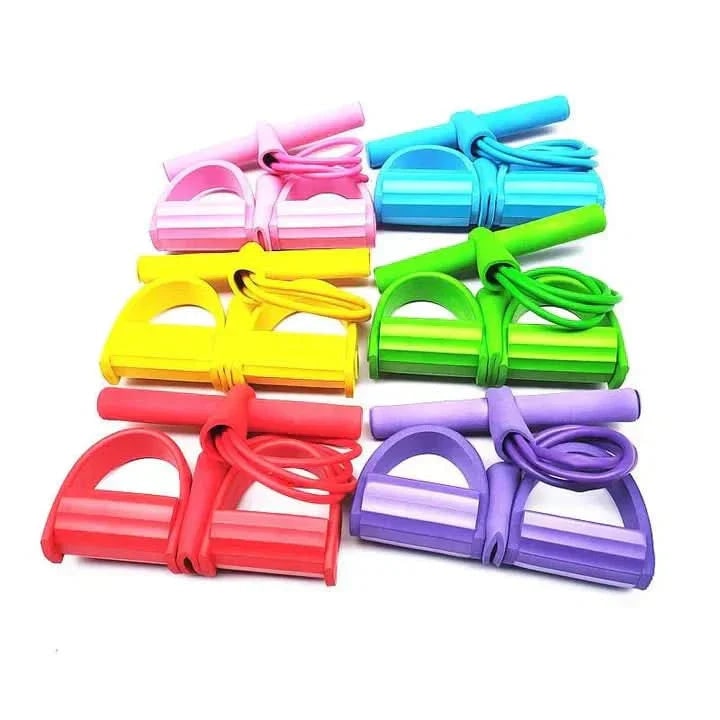 Pedal Resistance Band Portable Foam Handle Foot Straps Foldable Exercise - Image 4