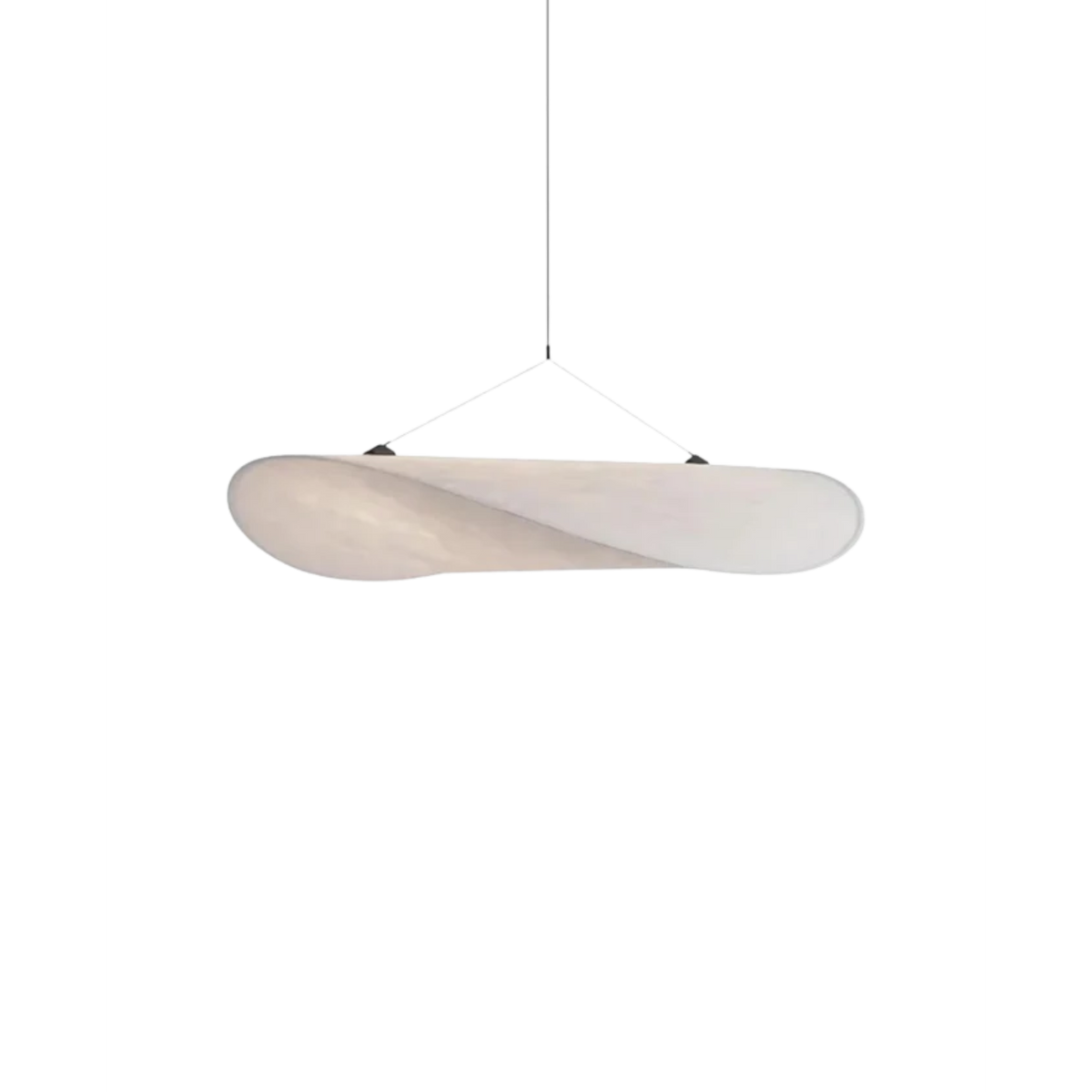 Pendant Light with Sculptural Wavy Shade for Bathroom Living Room and Dining - Image 1