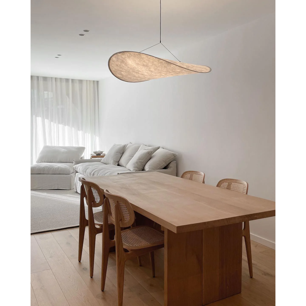 Pendant Light with Sculptural Wavy Shade for Bathroom Living Room and Dining - Image 4