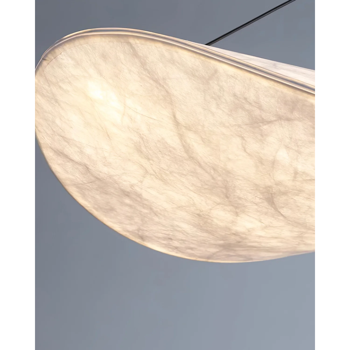 Pendant Light with Sculptural Wavy Shade for Bathroom Living Room and Dining - Image 7
