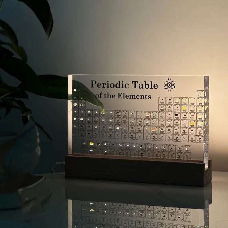 Periodic Table Display Acrylic Real Elements LED Desk Educational - Image 13