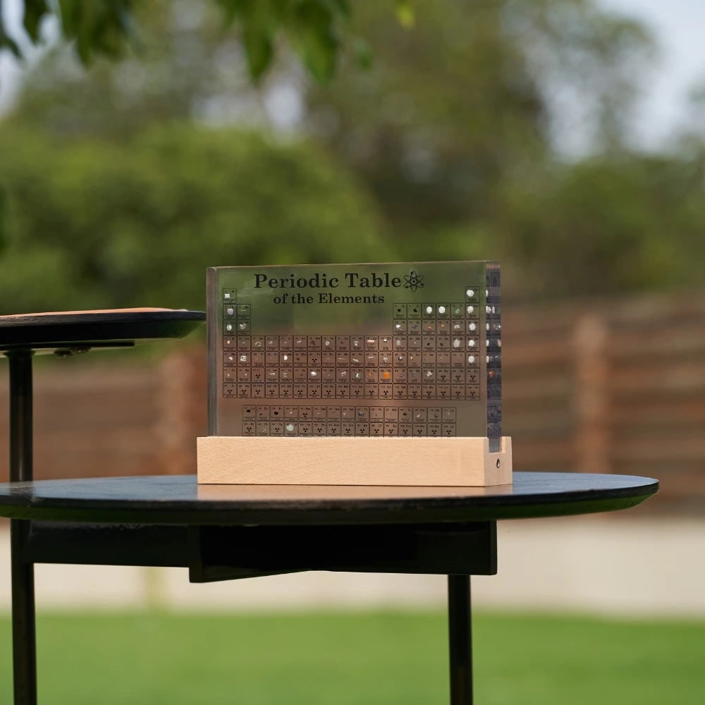 Periodic Table Display Acrylic Real Elements LED Desk Educational - Image 15