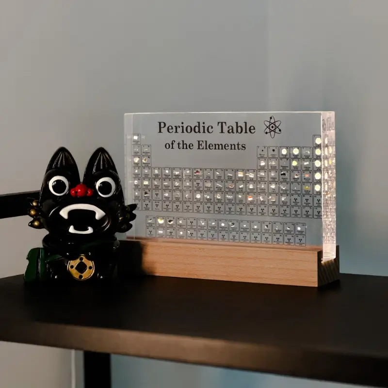 Periodic Table Display Acrylic Real Elements LED Desk Educational - Image 16