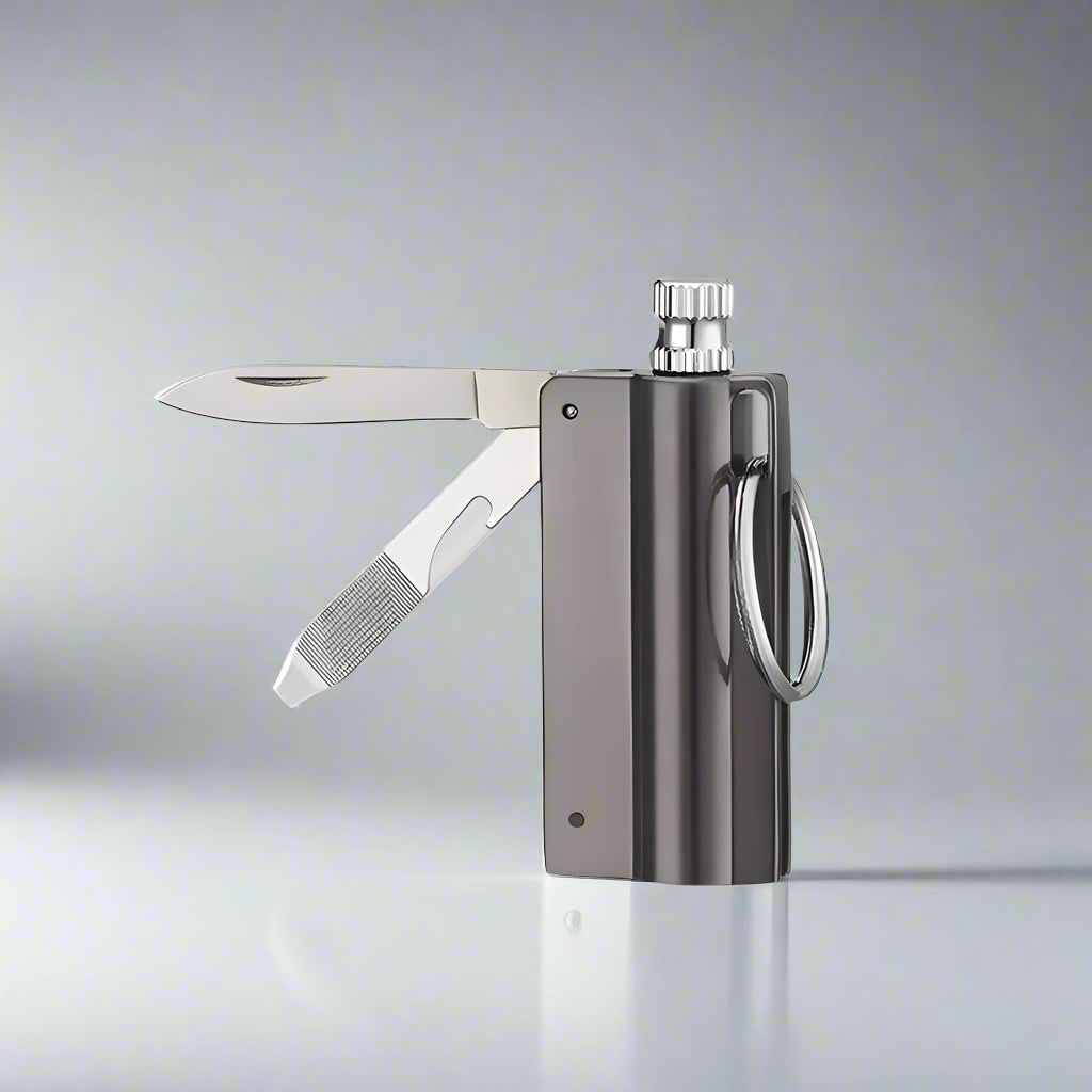 Permanent Match Lighter with Metal Striker Rod Waterproof Keychain and Bottle Opener - Image 3