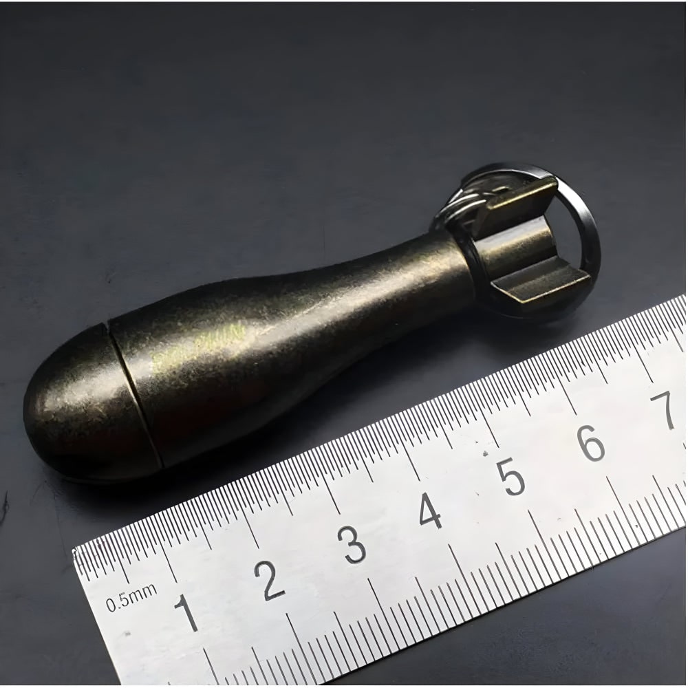 Permanent Match Lighter with Metal Striker Rod Waterproof Keychain and Bottle Opener - Image 7