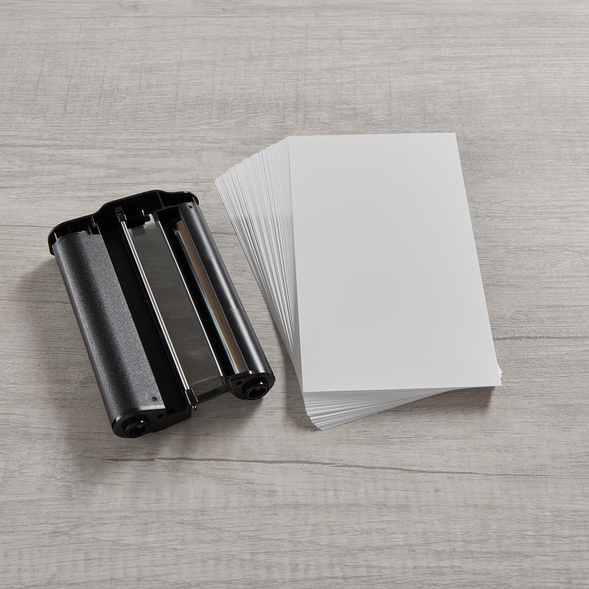 Photo Printer Paper Ribbon Cartridge Refill Perforated Dual Roller Set Supplies - Image 1