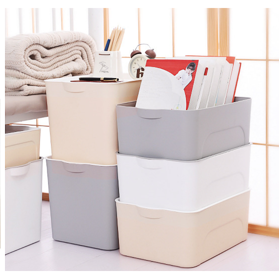 Plastic Storage Bin and Container with Lid Stackable Organizer Boxes with Handles - Image 3
