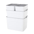 Plastic Storage Bin and Container with Lid Stackable Organizer Boxes with Handles - Image 7