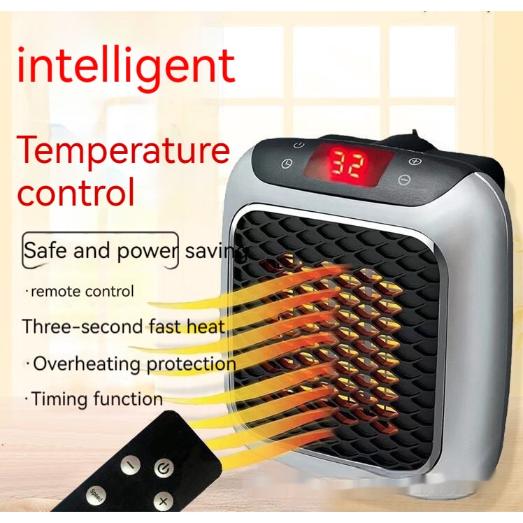 Plug in Space Heater with Digital Display and Wall-Mounted Design for Home - Image 23