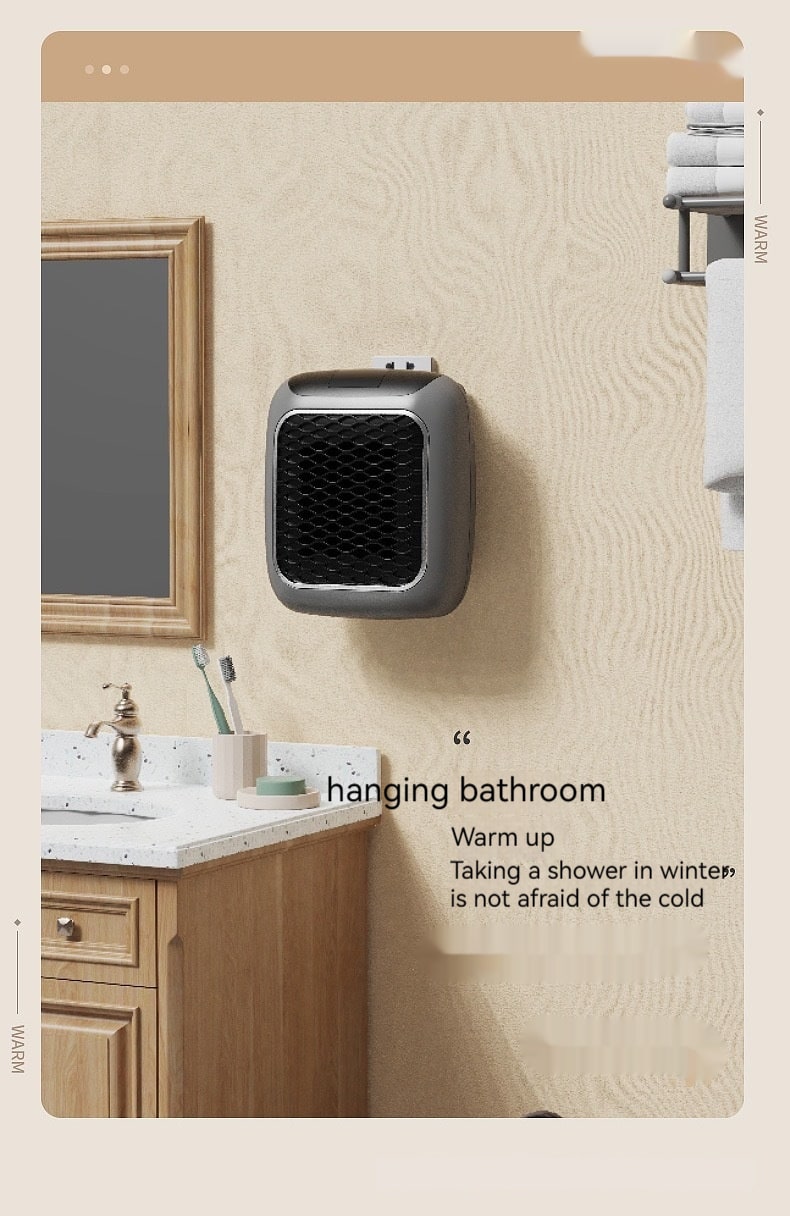 Plug in Space Heater with Digital Display and Wall-Mounted Design for Home - Image 25