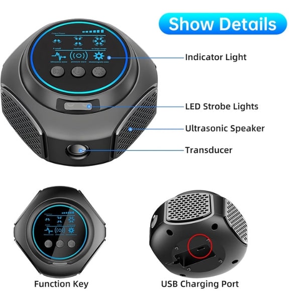 Plug-In Ultrasonic Rodent Repellent for Mouse and Rat Control with Digital Display - Image 14