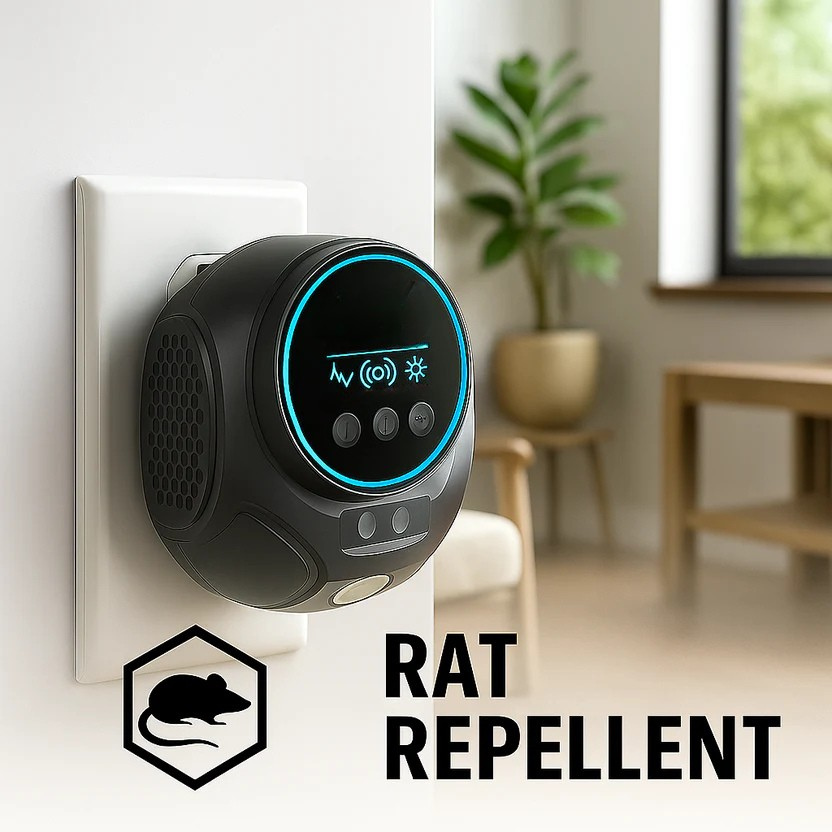 Plug-In Ultrasonic Rodent Repellent for Mouse and Rat Control with Digital Display - Image 17