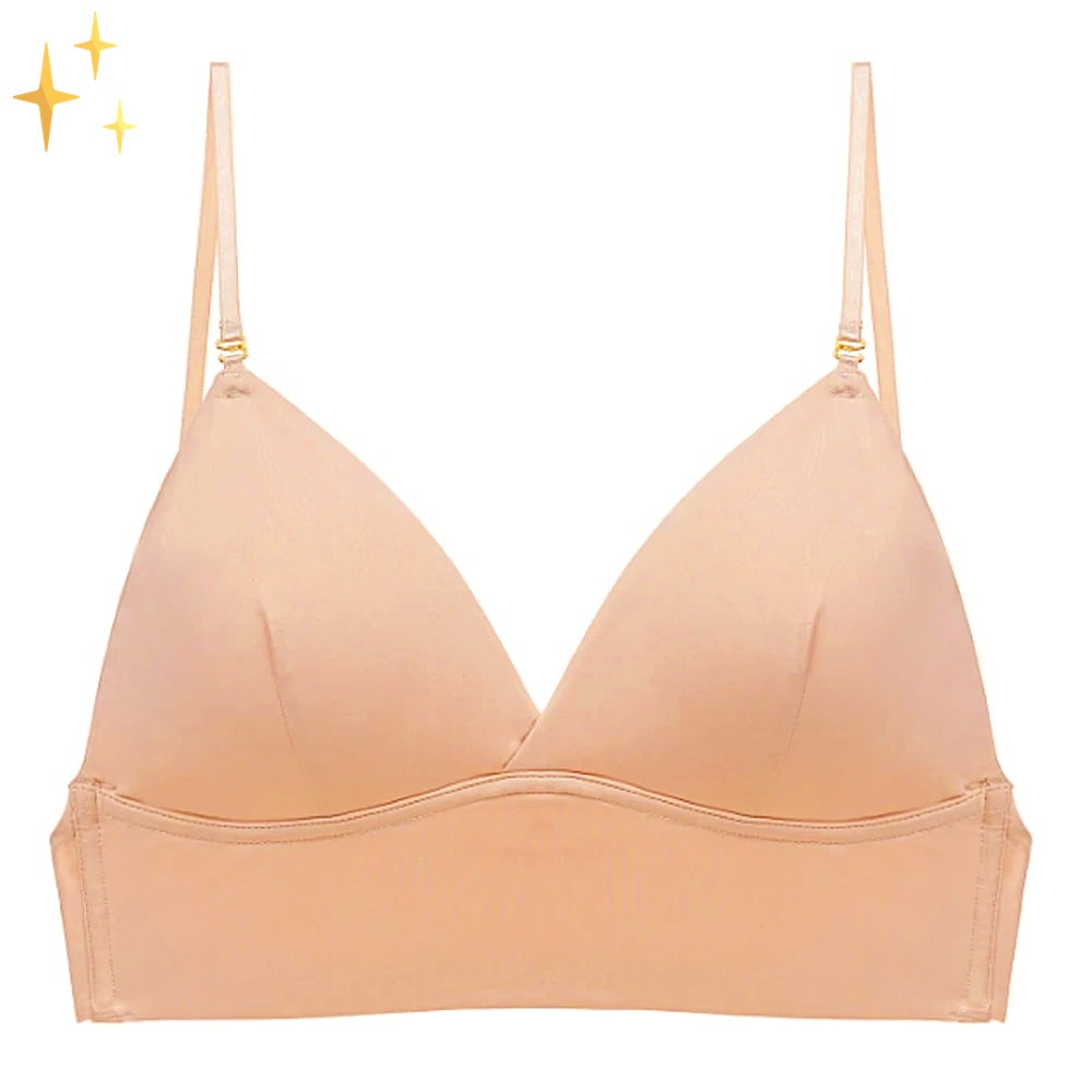 Plunge Bra Backless Low Back Seamless Adjustable Convertible Strap - Image 1
