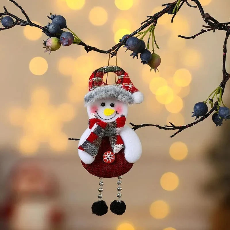 Plush Christmas Ornaments with Dangling Legs and Holiday Character Designs - Image 13