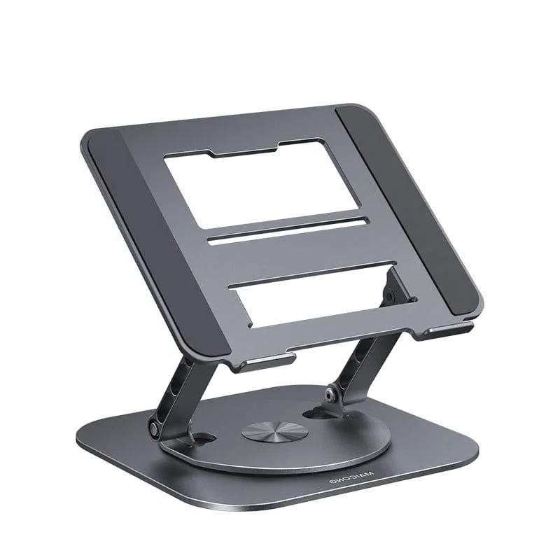 Portable Adjustable Cooling Laptop Stand with 360° Rotating Base Aluminum Alloy Foldable Design - Image 12