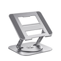 Portable Adjustable Cooling Laptop Stand with 360° Rotating Base Aluminum Alloy Foldable Design - Image 2