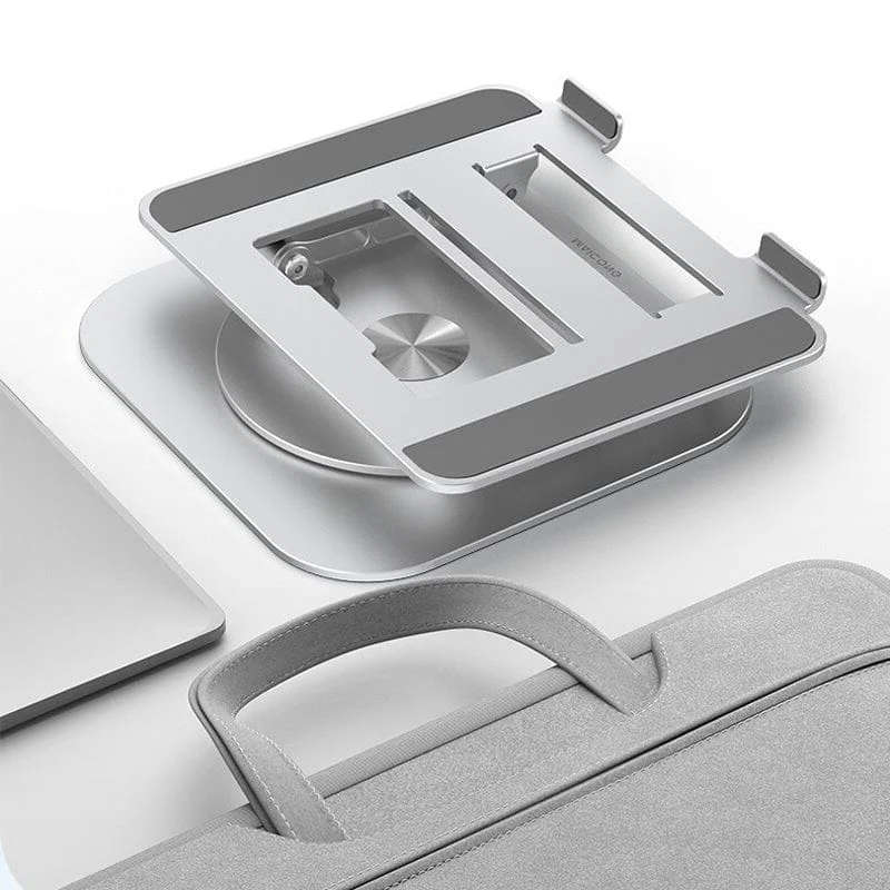Portable Adjustable Cooling Laptop Stand with 360° Rotating Base Aluminum Alloy Foldable Design - Image 6