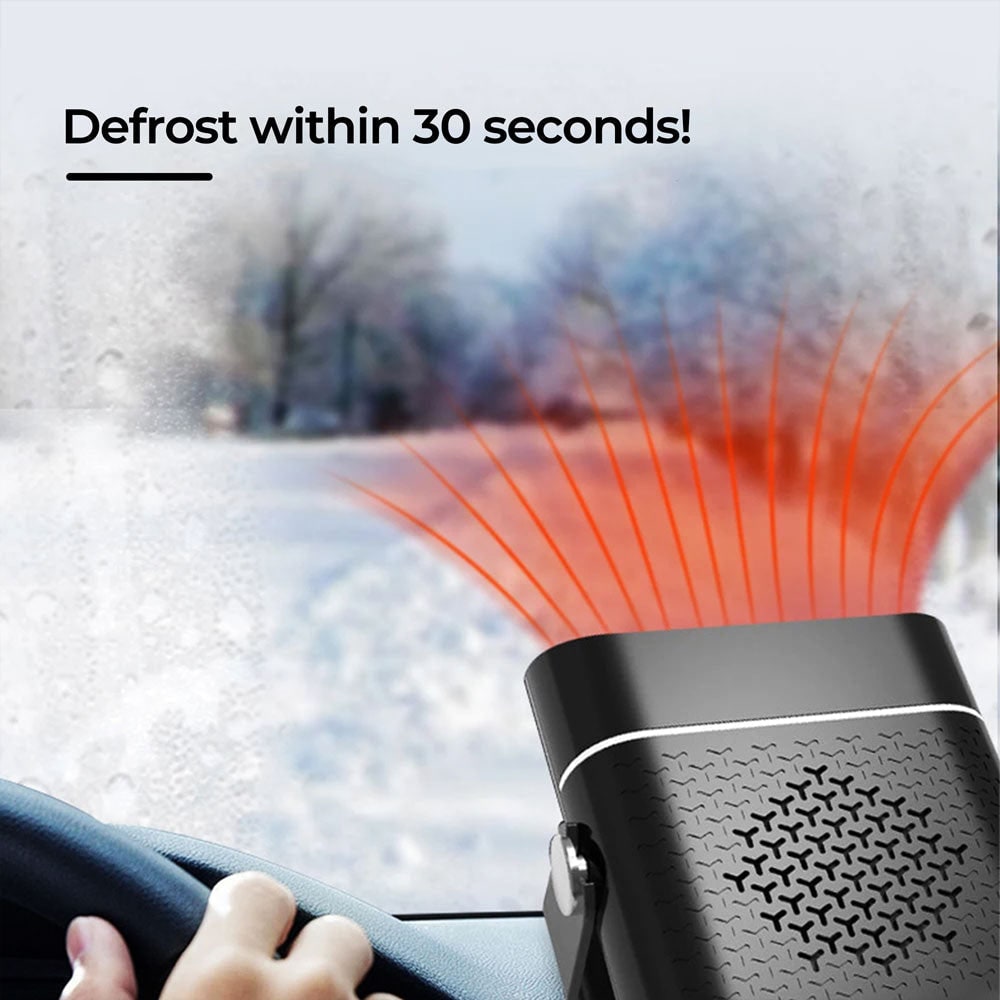 Portable Car Heater and Auto Defroster with 12v Plug-In Power and Quick 30-Second Heat - Image 2