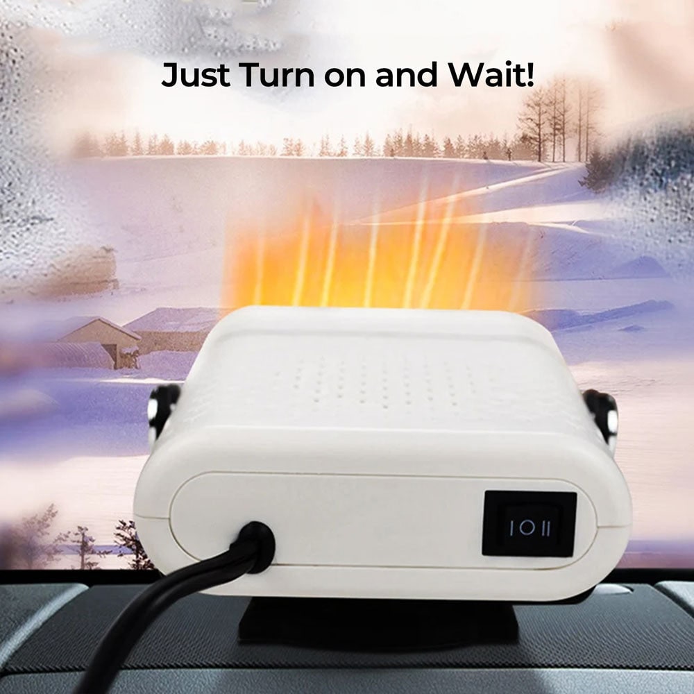 Portable Car Heater and Auto Defroster with 12v Plug-In Power and Quick 30-Second Heat - Image 4