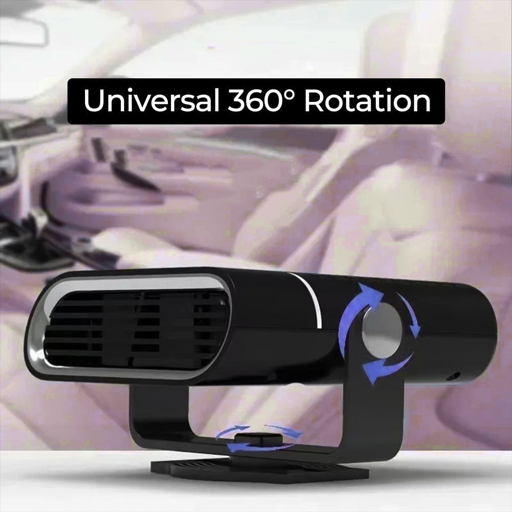 Portable Car Heater and Auto Defroster with 12v Plug-In Power and Quick 30-Second Heat - Image 7