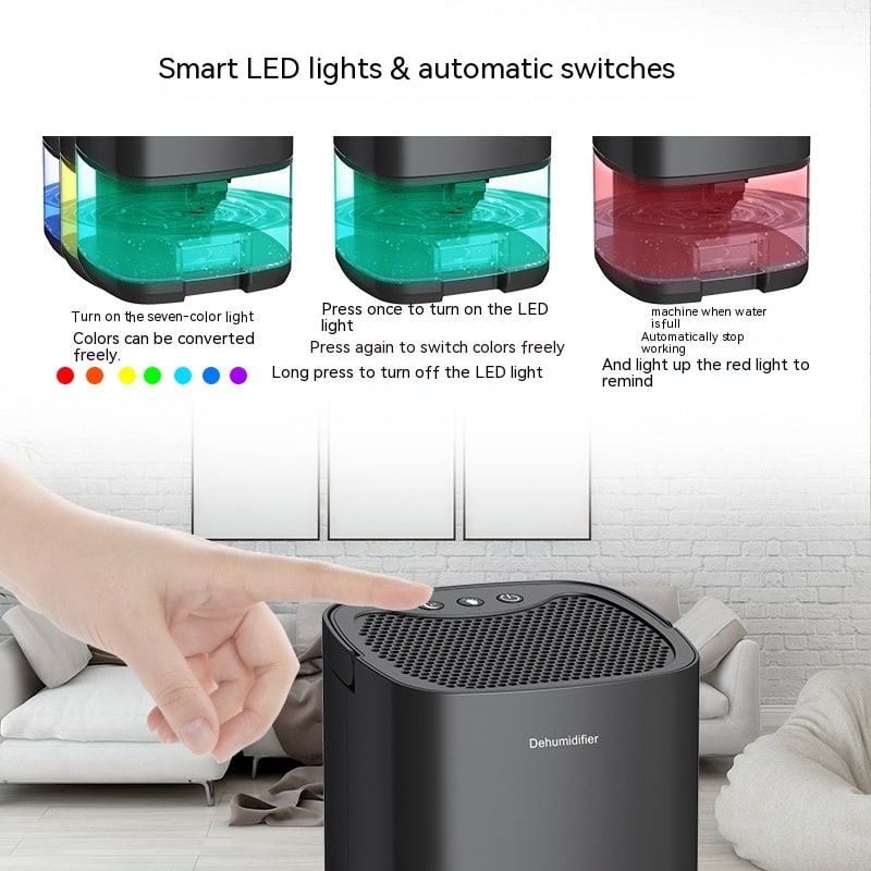 Portable Dehumidifier for Basement and Bedroom with Transparent Water Tank Non Electric - Image 4