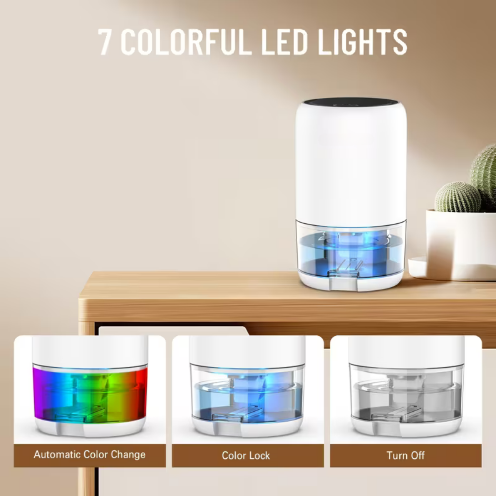 Portable Dehumidifier for Basement Bathroom and Small Rooms with Quiet Operation - Image 5