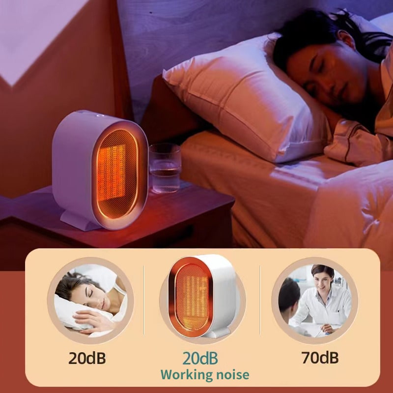 Portable Electric Ceramic Energy Efficient Space Heater with Mini Desktop Design and Heating Element - Image 1