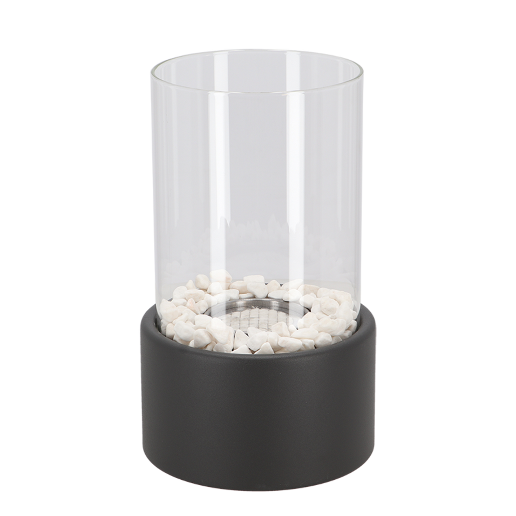 Portable Fire Pit Tabletop Fireplace Glass Cylinder Bioethanol Outdoor Indoor - Image 14