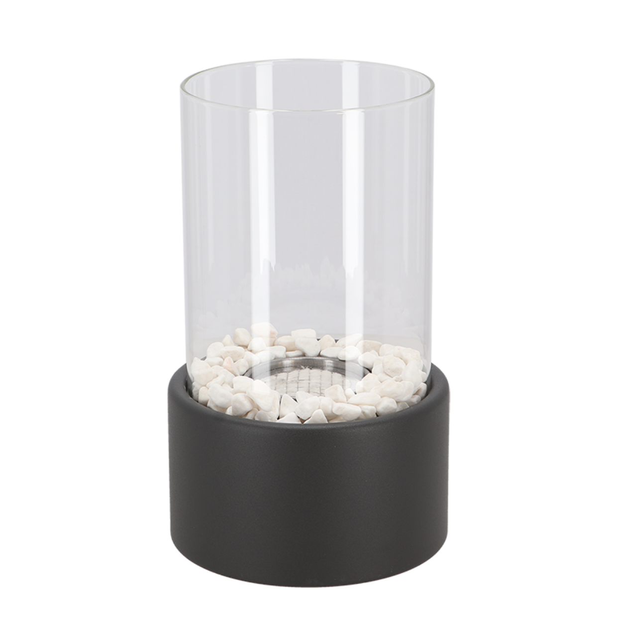 Portable Fire Pit Tabletop Fireplace Glass Cylinder Bioethanol Outdoor Indoor - Image 14