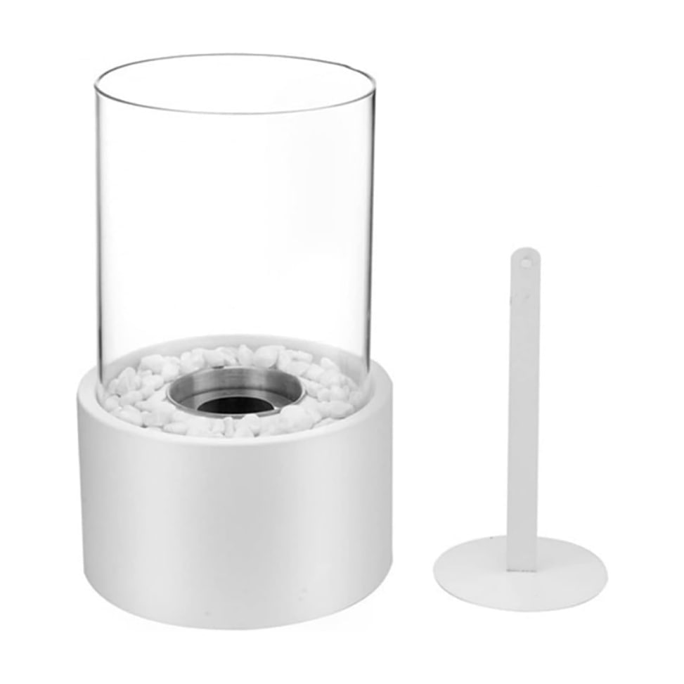 Portable Fire Pit Tabletop Fireplace Glass Cylinder Bioethanol Outdoor Indoor - Image 15