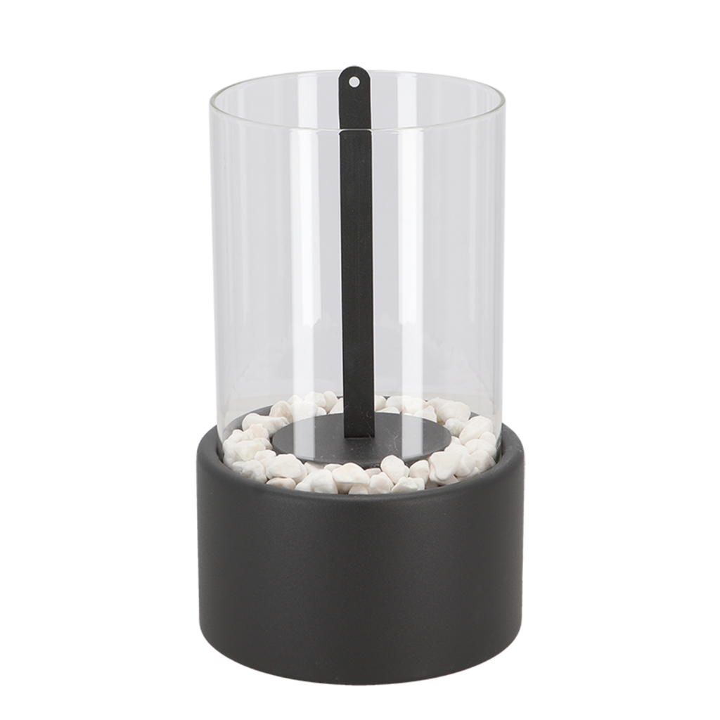 Portable Fire Pit Tabletop Fireplace Glass Cylinder Bioethanol Outdoor Indoor - Image 16