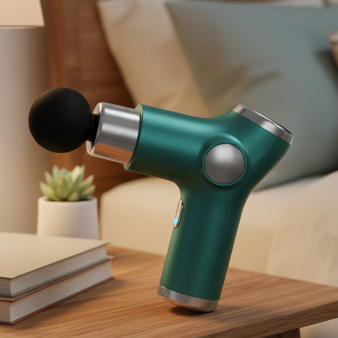 Portable Handheld Mini Massage Gun Rechargeable USB Compact Travel Lightweight - Image 1
