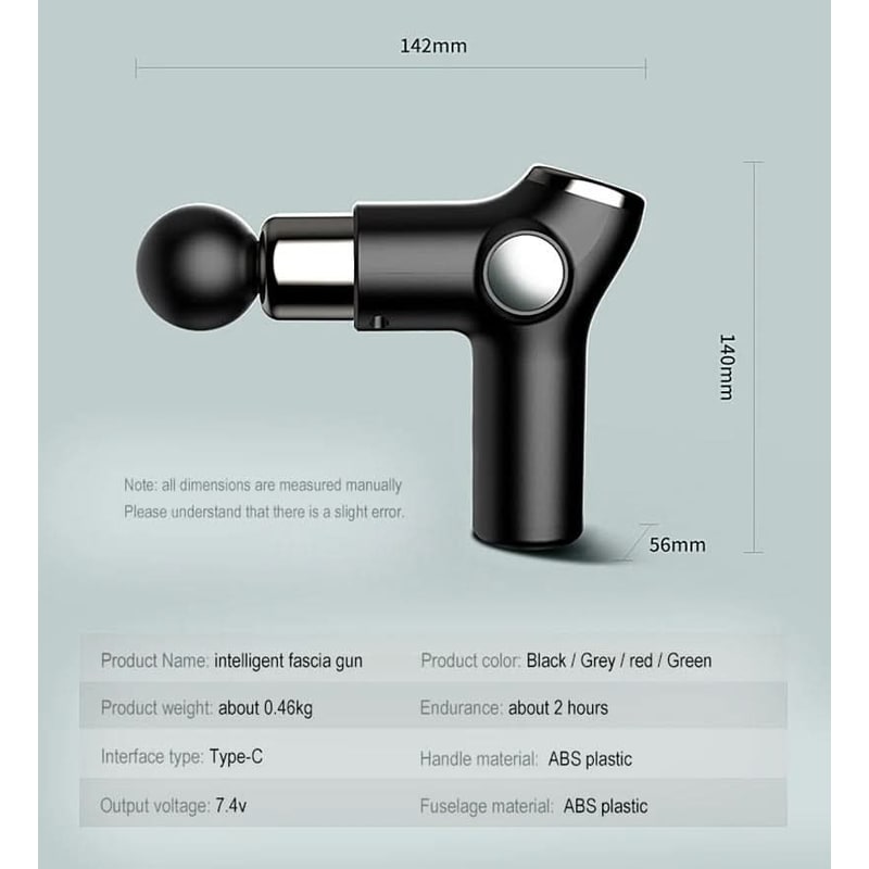 Portable Handheld Mini Massage Gun Rechargeable USB Compact Travel Lightweight - Image 11