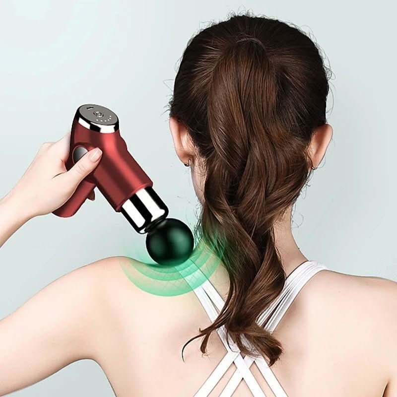 Portable Handheld Mini Massage Gun Rechargeable USB Compact Travel Lightweight - Image 2