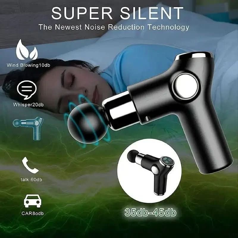 Portable Handheld Mini Massage Gun Rechargeable USB Compact Travel Lightweight - Image 4
