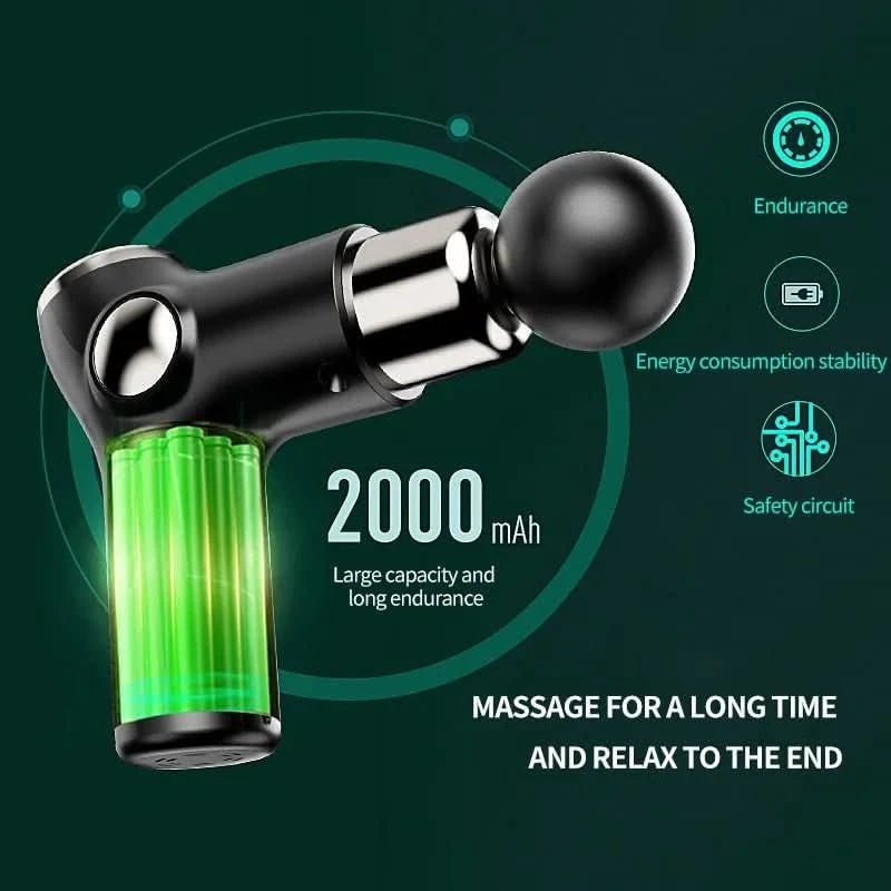 Portable Handheld Mini Massage Gun Rechargeable USB Compact Travel Lightweight - Image 7