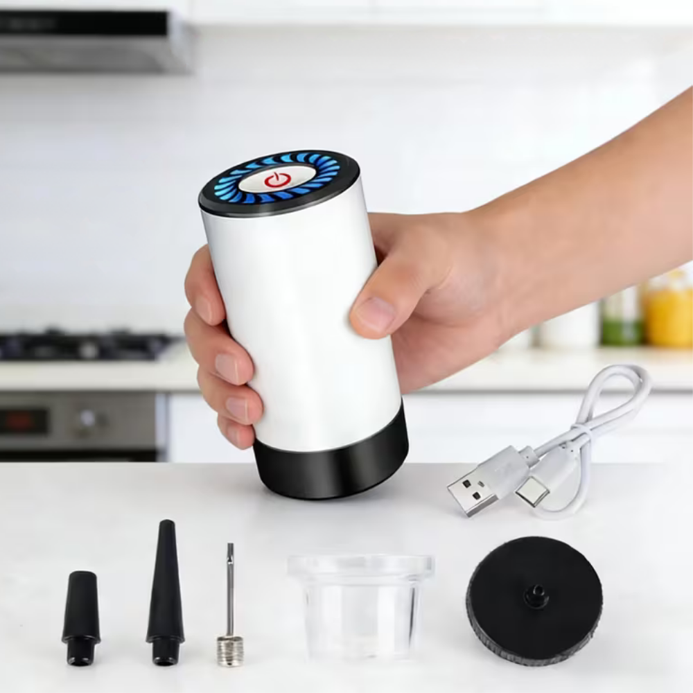 Portable Handheld Vacuum Sealer for Food Storage with Rechargeable Battery and Nozzle Attachments - Image 2