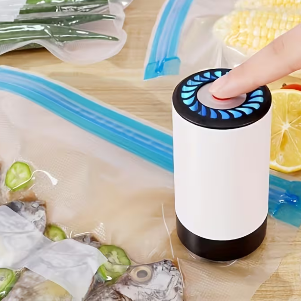Portable Handheld Vacuum Sealer for Food Storage with Rechargeable Battery and Nozzle Attachments - Image 4