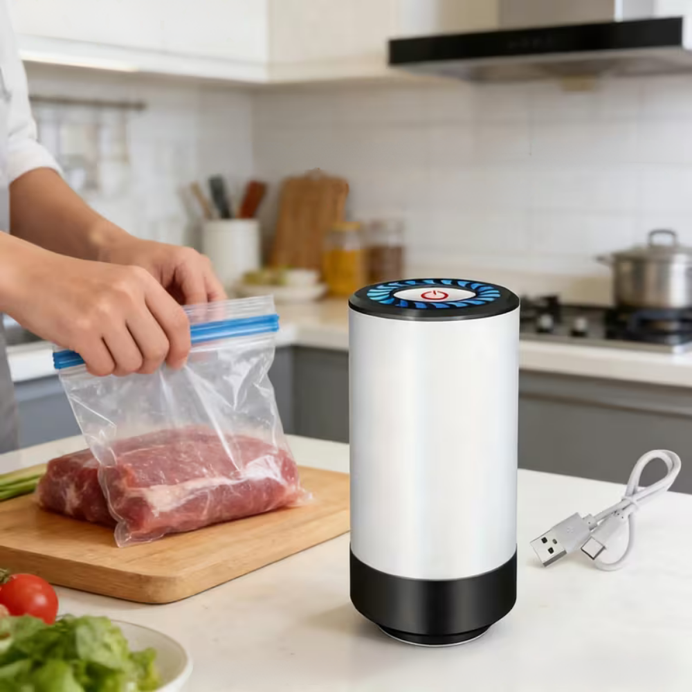 Portable Handheld Vacuum Sealer for Food Storage with Rechargeable Battery and Nozzle Attachments - Image 6