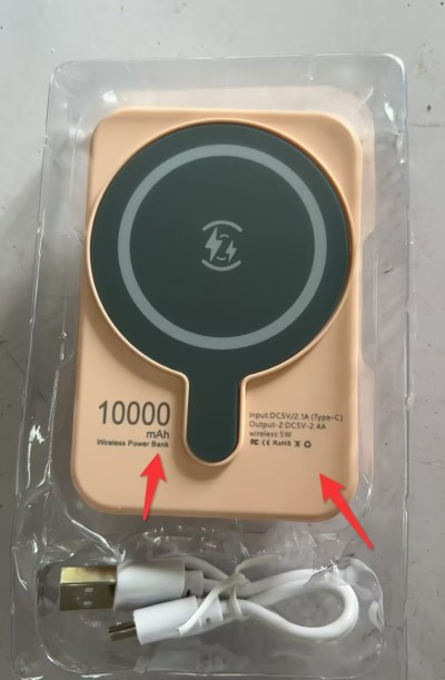 Portable Magnetic Fast Charging Power Bank with Wireless and Compact Design Phone - Image 2