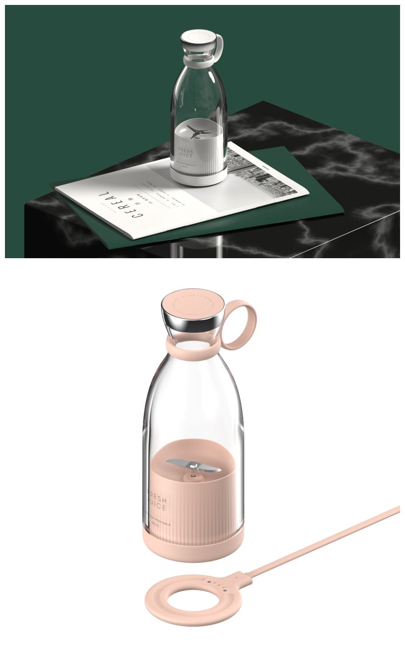Portable Mini Blender with Powerful Motor USB Rechargeable Personal Bottle for Smoothies and Juices - Image 17